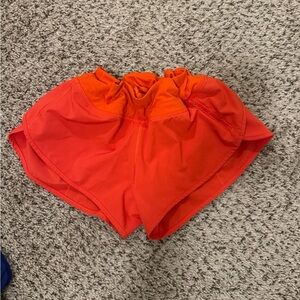 CRZ YOGA bright orange girls active shorts